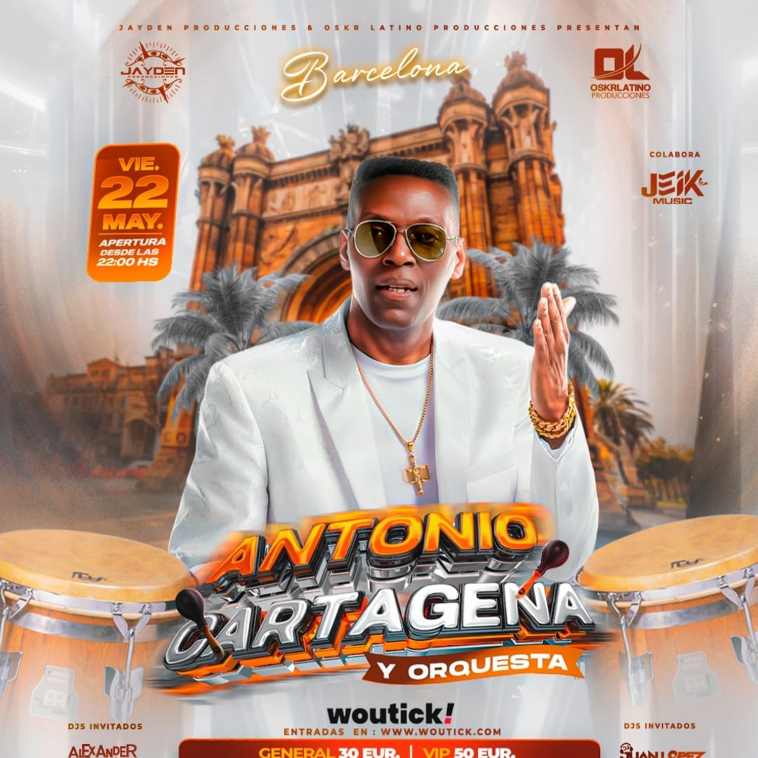 Buy tickets Antonio Cartagena y Orquesta en Barcelona