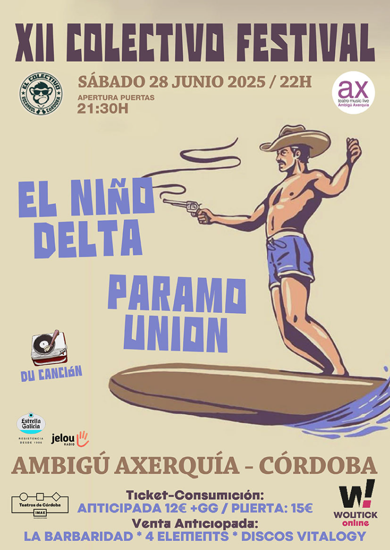 XII COLECTIVO FESTIVAL EN CÓRDOBA: NIÑO DELTA + PARAMO UNION XII COLECTIVO FESTIVAL EN CÓRDOBA: NIÑO DELTA + PARAMO UNION