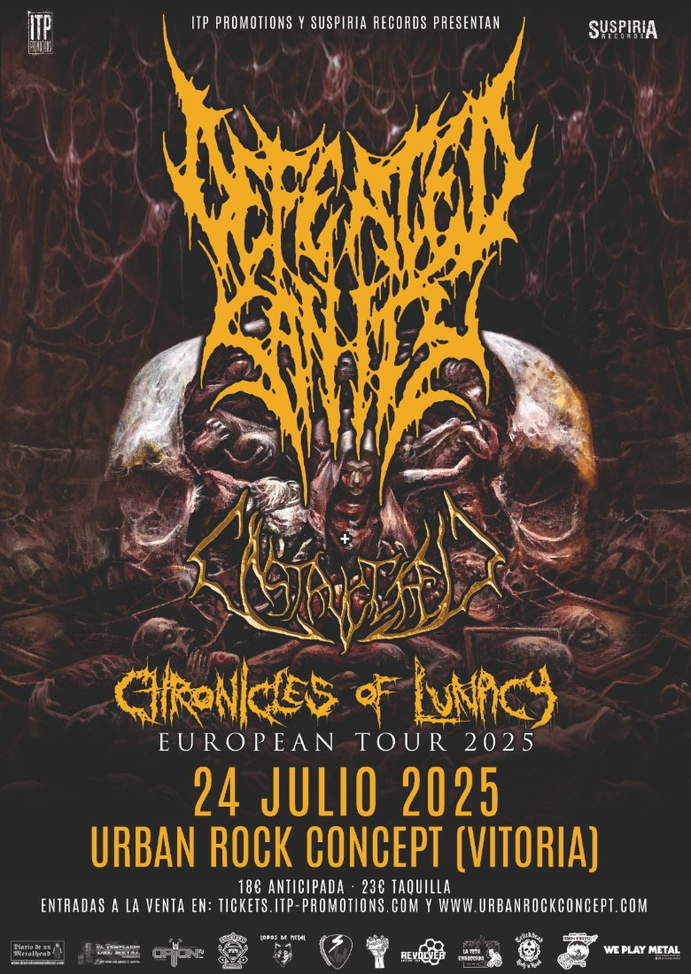 DEFEATED SANITY + UNSTRUCTURED en Vitoria DEFEATED SANITY + UNSTRUCTURED en Vitoria