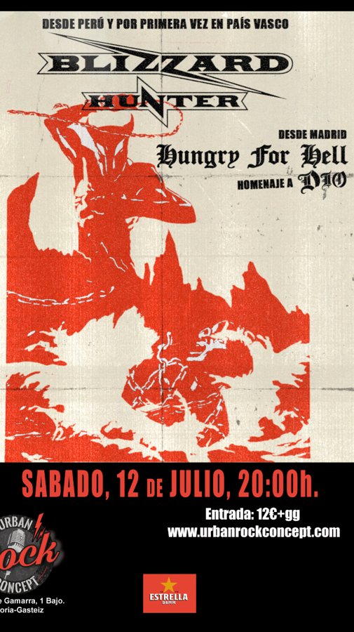 BLIZZARD HUNTER + HUNGRY FOR HELL (DIO) en Vitoria BLIZZARD HUNTER + HUNGRY FOR HELL (DIO) en Vitoria