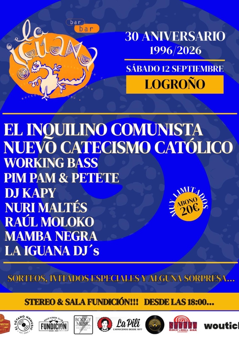 FIESTA 30 ANIVERSARIO DE "LA IGUANA" en el STEREO de Logroño FIESTA 30 ANIVERSARIO DE "LA IGUANA" en el STEREO de Logroño