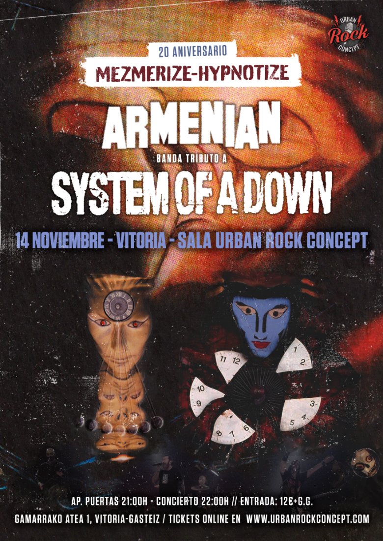 ARMENIAN (TRIBUTO A SYSTEM OF A DOWN) en Vitoria ARMENIAN (TRIBUTO A SYSTEM OF A DOWN) en Vitoria