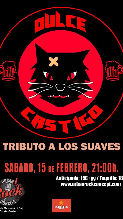 DULCE CASTIGO (Tributo a LOS SUAVES) en Vitoria DULCE CASTIGO (Tributo a LOS SUAVES) en Vitoria