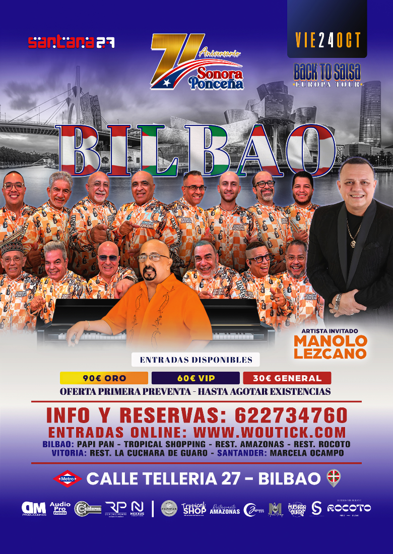 Sonora Ponceña en Bilbao Sonora Ponceña en Bilbao