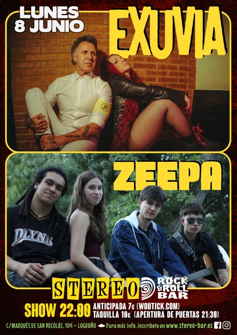 EXUVIA + ZEEPA en el STEREO de Logroño EXUVIA + ZEEPA en el STEREO de Logroño