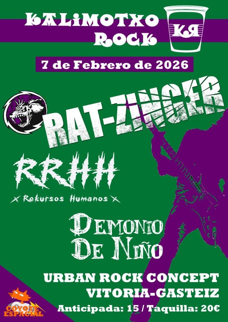 KALIMOTXO ROCK (RAT-ZINGER + RRHH + DEMONIO DE NIÑO) KALIMOTXO ROCK (RAT-ZINGER + RRHH + DEMONIO DE NIÑO)