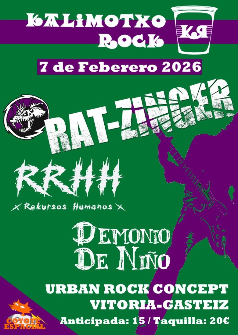 KALIMOTXO ROCK (RAT-ZINGER + RRHH + DEMONIO DE NIÑO)