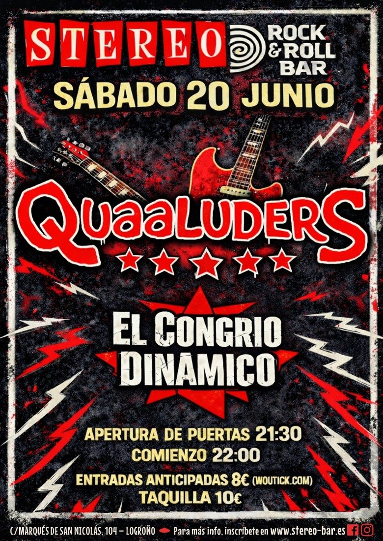 QUAALUDERS + EL CONGRIO DINÁMICO QUAALUDERS + EL CONGRIO DINÁMICO