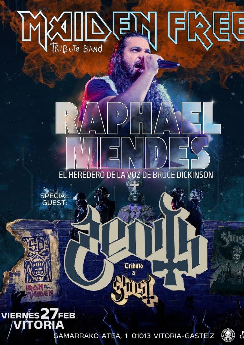 Raphael Mendes/Maiden Free(La voz de Bruce Dickinson) y Zenith (Ghost) Raphael Mendes/Maiden Free(La voz de Bruce Dickinson) y Zenith (Ghost)