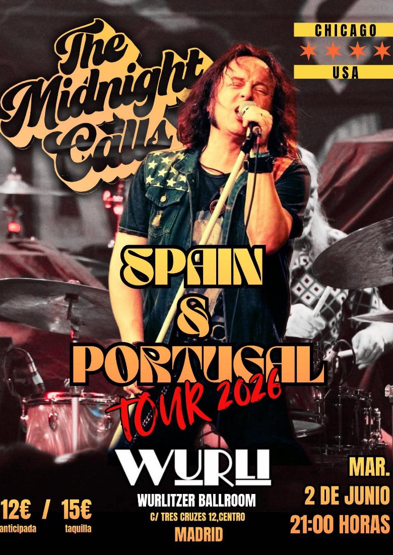 ★THE MIDNIGHT CALLS en Wurlitzer Ballroom (Madrid) ★ ★THE MIDNIGHT CALLS en Wurlitzer Ballroom (Madrid) ★