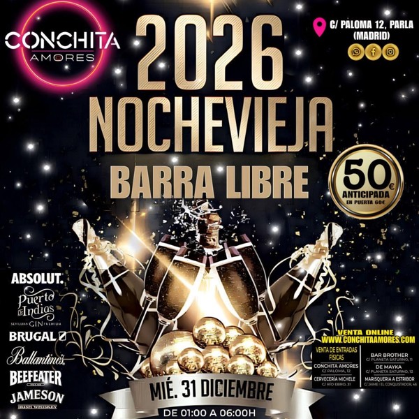 Nochevieja 2026 Conhita Amores
