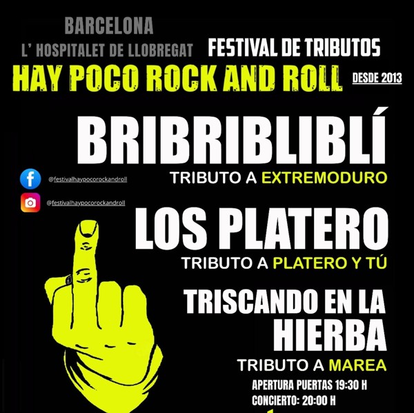 Festival de Tributos Hay Poco Rock and Roll en Barcelona