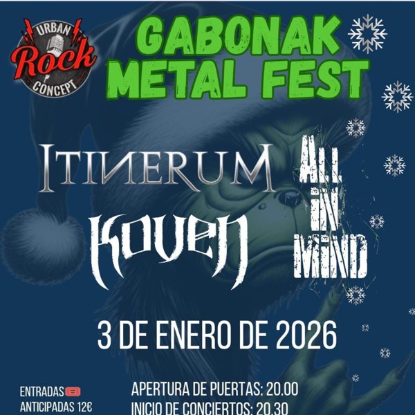 GABONAK METAL FEST (ITINERUM + KOVEN + ALL IN MIND)